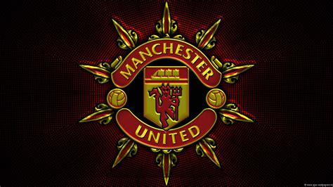manchester united logo wallpaper